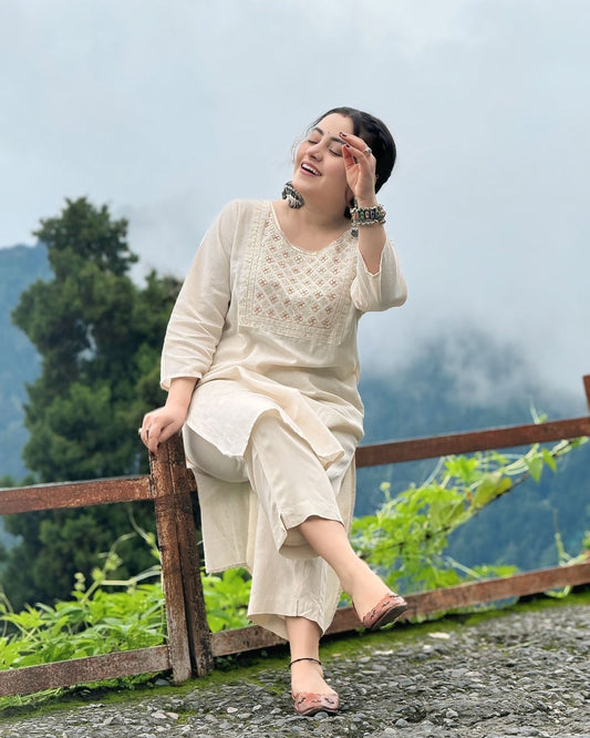 Chanderi Two Piece Set